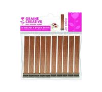 Lot de 10 meches à bougie en bois Larg. 2 cm