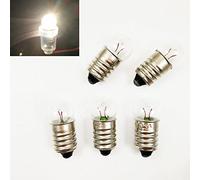 Lot de 10 mini ampoules E10 à culot à vis pour lampe torche, 4.5V 0.3A