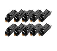 Lot de 10 mini-bases de relais PYF08A for relais temporisé H3Y-2 MY2NJ, base de mini-relais DPDT à usage général
