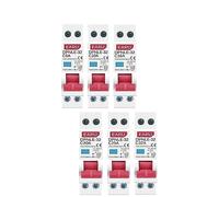Lot de 10 mini disjoncteurs différentiels 18 mm 230 V 50/60 Hz 1P+N 6KA, protection contre les surintensités et fuites(20A)