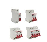 Lot de 10 mini-disjoncteurs solaires 1000 V CC 1P 2P 3P 4P, protection contre les surcharges, 6 A, A, 16 A, 20 A, 25 A, 32 A, 40 A, 50 A, 63 A, for installation photovoltaïque(6 Years,DC 2P)