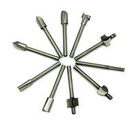 Lot de 10 mini forets à bois HSS avec tige de 3 mm Compatible avec la plupart des outils rotatifs
