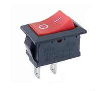 Lot de 10 mini interrupteurs à bascule Spst On Off 2 broches pour montage sur panneau 6 A 125 V AC 3 A 250 VAC rond pour interrupteur à bascule pour voiture, camion, bateau, camping-car, camping-car