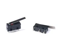 Lot de 10 mini micro-interrupteurs de fin de course NO/NC 3 broches, bornes for circuit imprimé, SPDT 5 A 125 V/250 V, 29 mm(25mm Lever)