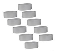 Lot de 10 moules de cuisson ovales en aluminium pour mini cheesecake, pain, pain, moules à gâteau en forme d'œuf, moules à gâteaux antiadhésifs, 8 x 5 cm