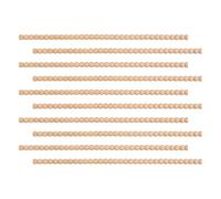 Lot de 10 moulures décoratives autocollantes en bois véritable pour meubles, armoires et portes - 40 cm