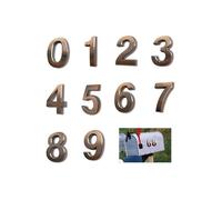 Lot de 10 numéros de plaque de maison, numéros de boîte aux lettres, numéros de porte autocollants 0-9, numéros d'adresse, plaqu