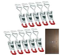 Lot de 10 outils de menuiserie réglables | Loquet à bascule robuste pour armoire, couvercle de porte, tiroir, congélateur, gril, maison, bateau, trappe, poulailler