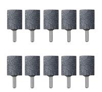 Lot de 10 outils de polissage pour meule de polissage - 25 mm - Tige abrasive - Pierre abrasive - Mandrin monté sur pierre - Accessoires de polissage