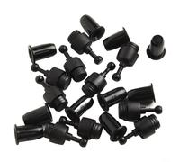 Lot de 10 paires de chevilles en plastique pour grille de haut-parleur, fixations à boule et douilles, pour grille audio, matériel de montage pour centre de divertissement (001E)
