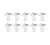 Lot de 10 paires de crochets de plafond en métal de 2,5 cm de large pour suspendre des plantes et des décorations, blanc