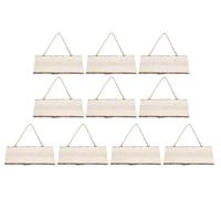 Lot de 10 panneaux en bois vierges, de 25 cm, pour travaux de bricolage et peinture