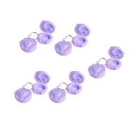 Lot de 10 petites boîtes de rangement en forme de rose avec miroir pour rouge à lèvres
