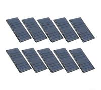 Lot de 10 petits panneaux solaires 5 V 60 mA 68 x 37 mm pour décoration de jardin et kits Arduino