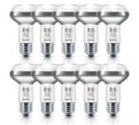 Lot De 10 Philips Eco Halogène R63 Réflecteurs 42W E27 Dimmable Mat 2500-3000K