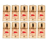 Lot de 10 Piege a Rat en Bois Naturel 9.8x4.8cm Tapette Rat Efficace pour Maison et Jardin Piège à Rat Réutilisable sans Poison Tapett a Souris Puissant Mort Aux Rats Alternative Piege a Souris