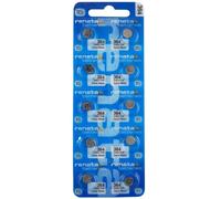 Lot de 10 Piles à oxyde d'argent Renata véritable 364 SR621SW à Faible consommation fabriquées en Suisse pour Montre Bracelet