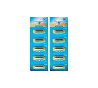 Lot de 10 Piles Alcaline 12V type 27A, compatibles A27/A27BP/A27S/AG27/B-1/CA22/EL-812/EL812/G27A - Visiodirect -