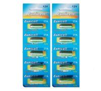 Lot de 10 Piles Alcaline 12V type 27A, compatibles A27-A27BP-A27S-AG27-B-1-CA22-EL-812-EL812-G27A - Yuan Yuan