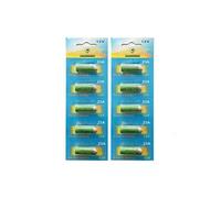 Lot de 10 Piles Alcaline 12V type A23/23A compatibles LRV08/L1028/RVO8/MS21/MN21/E23A/K23A/V23GA/GP23A - Visiodirect -