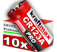 Lot de 10 piles au lithium haute performance CR123 / CR123A pour applications professionnelles - Dernière génération