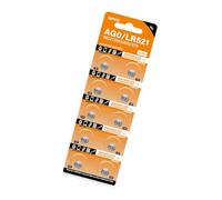 Lot de 10 piles bouton AG0 1,55 V SR521SW LR521 SR521 SR521 SR521 pour calculatrice, montres, jouets
