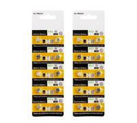 Lot de 10 piles bouton AG3 LR41 736 1,5 V pour montres et jouets