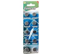 Lot de 10 Piles Bouton alcaline Eunicell AG10 LR54 LR1130 189 389 389A 390 SR1130 L1130