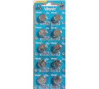 Lot de 10 piles bouton alcalines AG13 LR44 G13-A D303 L1154 L1154F