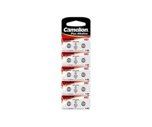 Lot de 10 piles bouton alkaline AG3 LR41 392 SR42 192 CAMELION