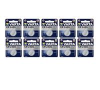lot de 10 piles bouton cr2430 (6430), dl2430 varta