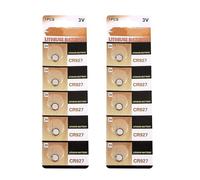 Lot de 10 piles bouton CR927 3 V au lithium de rechange pour montres, calculatrices, télécommandes, jouets