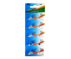 Lot de 10 Piles bouton plates Type AG1/G1 compatibles LR60 LR621 SR621W 364 1,5V - Visiodirect -
