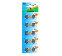 Lot de 10 Piles bouton plates Type AG13 1,5V compatibles LR44 - Visiodirect -