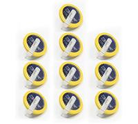 Lot de 10 Piles CR2032 Pile avec Cosses à Souder Batterie Bouton Au Lithium 3 V Piles