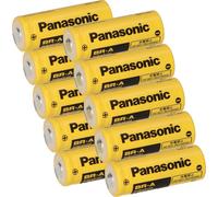 lot de 10 piles PANASONIC BR A Lithium 3,0 volts BR 17455 1800mAh