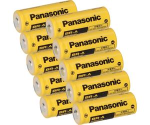 lot de 10 piles PANASONIC BR A Lithium 3,0 volts BR 17455 1800mAh