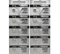 Lot de 10 piles pour montre Energizer 364 SR621SW, sans mercure, oxyde d'argent