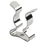 Lot de 10 pinces à ressort en acier au manganèse pour outils, balais et tuyaux, clips de serrage rapide argentés pour montage mural dans le garage et l'abri de jardin, 6-50 mm (12 mm)