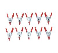 Lot de 10 pinces à ressort en métal robuste pour menuiserie, installation d'éclairage de studio, fixation de feuilles de tissu et de plastique, outil de suspension de fond (88794)