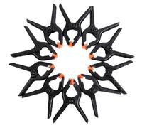 Lot de 10 pinces à ressort en plastique haute performance de 10 cm pour bricolage, travail du bois, clips de fond pour studio photo