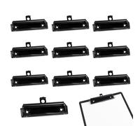 Lot de 10 pinces de porte-bloc de 10 cm, pinces à pince montables avec poignée en caoutchouc, matériel de rechange pour l'école et le bureau, ressort solide