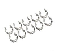 Lot de 10 pinces de rangement à ressort en acier brillant pour rangement d'outils, abri de jardin, atelier, garage, maison (25 mm)