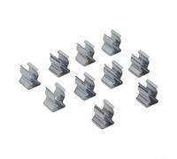 Lot de 10 pinces de rangement à ressort en acier brillant pour rangement d'outils, abri de jardin, atelier, garage, maison (6 mm)
