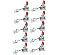 Lot de 10 pinces de serrage en bois robustes | Serre-verrou de porte pour le travail du bois, pour maison, bateau, poulailler, boîte, tiroir, couvercle, refroidisseur
