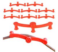 Lot de 10 pinces d'entraînement pour - Outil de de branches - Extracteur d'arbres fruitiers avec poignée réglable - Design compact - Grille métallique résistante à la chaleur