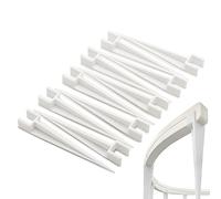 Lot de 10 piquets d'ancrage au sol pour jardin - Fixation au sol - Convient pour Philips Hue White & Color Ambiance - Bande lumineuse d'extérieur