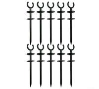 Lot de 10 piquets de guidage de tuyau en plastique pour une utilisation avec des tuyaux d'arrosage standard pour améliorer la cohérence de la disposition et réduire les risques de trébuchement