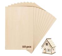 Lot de 10 plaques de balsa de 300 x 200 x 1,5 mm pour modélisme
