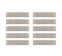 Lot de 10 plaques de valve de compresseur d'air silencieuses sans huile pour kit de réparation de machine à piston de type A-I Métal argenté (H)